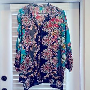 Johnny Was, size large blouse.